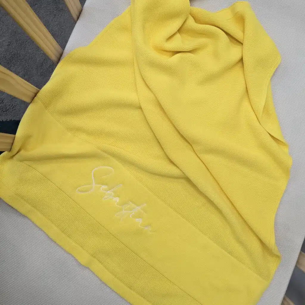 Cobertor Amarelo para Bebê