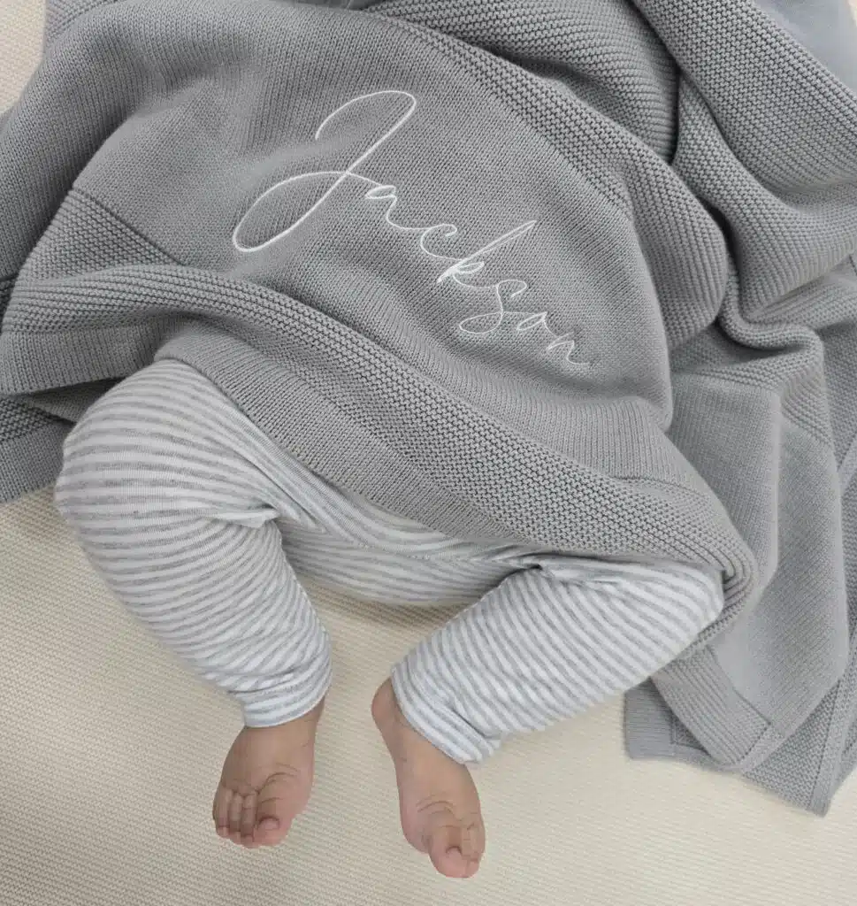 Cobertor Cinza para Bebê