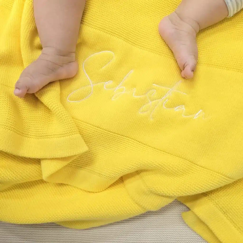 Cobertor Amarelo para Bebê