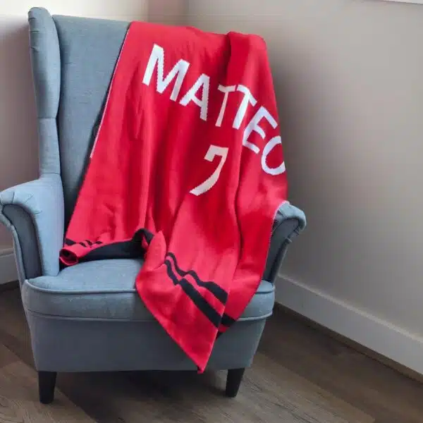 Cobertor de Jersey Esportivo Personalizado
