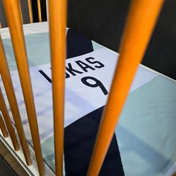 Cobertor Jersey Personalizado com Faixa Diagonal