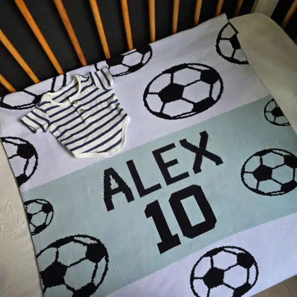 Cobertor Personalizado de Bola de Futebol Esportivo