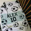 Cobertor Personalizado de Bola de Futebol Esportivo