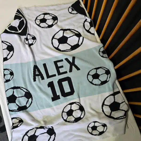 Cobertor Personalizado de Bola de Futebol Esportivo
