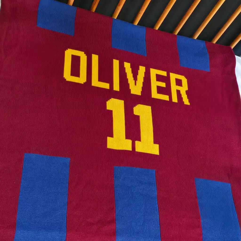 Cobertor Jersey Personalizado com Listras Grossas