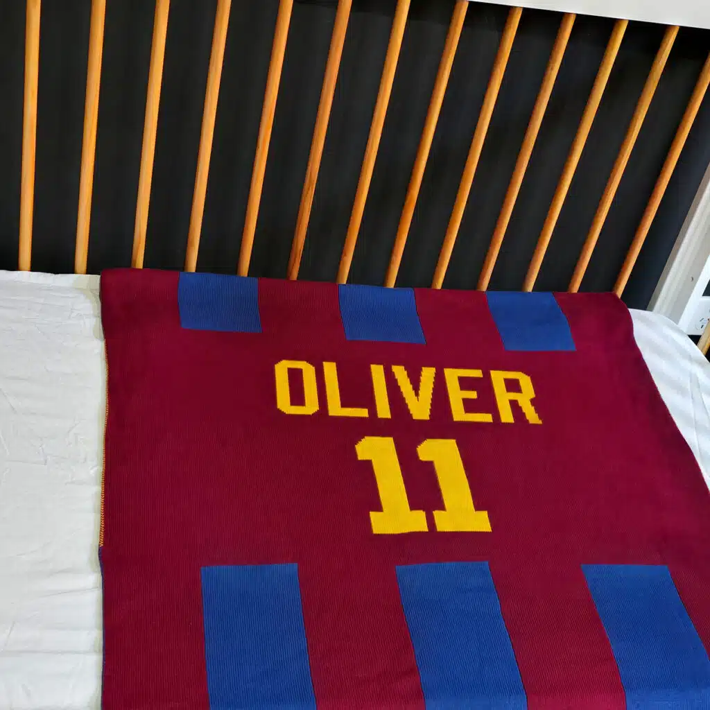 Cobertor Jersey Personalizado com Listras Grossas