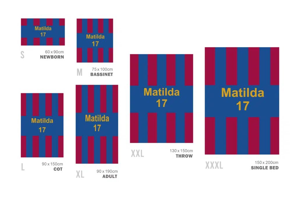 Cobertor Jersey Personalizado com Listras Grossas