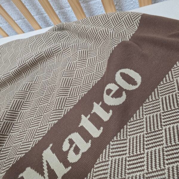 Manta tecida personalizada