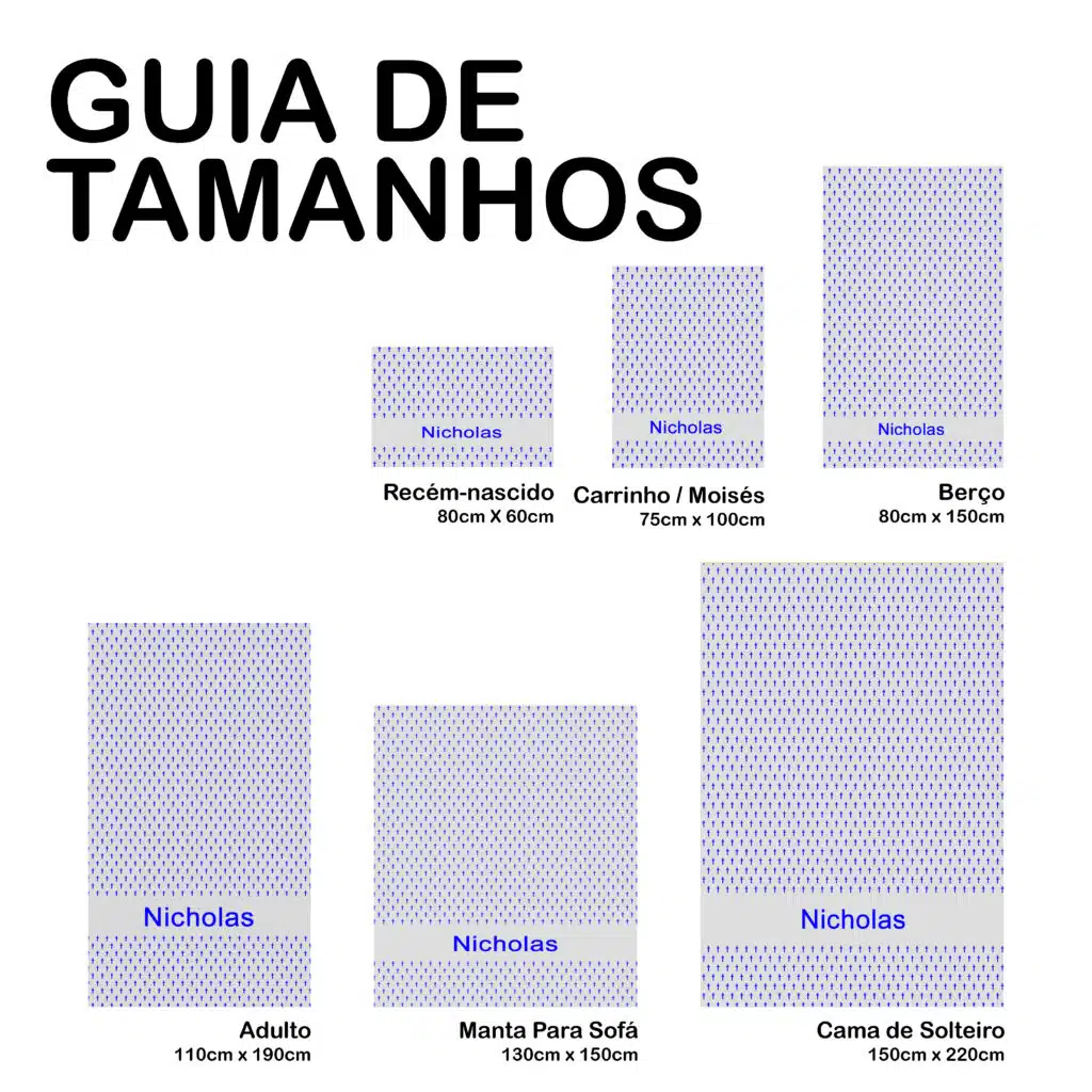 Manta com Padrão de Cruzes