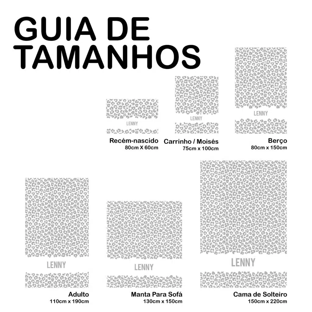 Manta Personalizada com Nome em Padrão de Leopardo