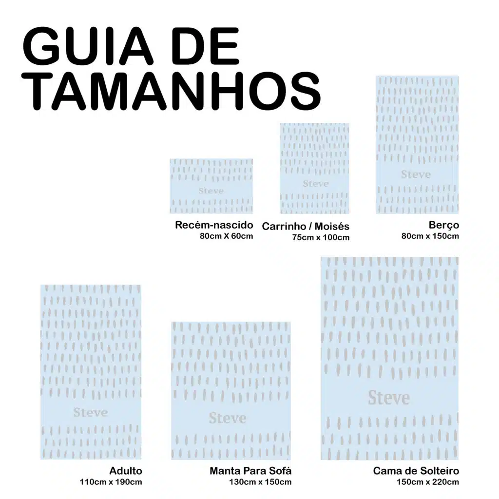 Cobertor Personalizado com Gotas de Chuva
